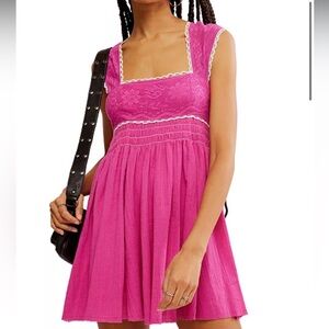 Women's Heartland Cotton Babydoll Mini Dress - Large NWT